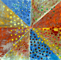 Abstract of color and geometric shapes